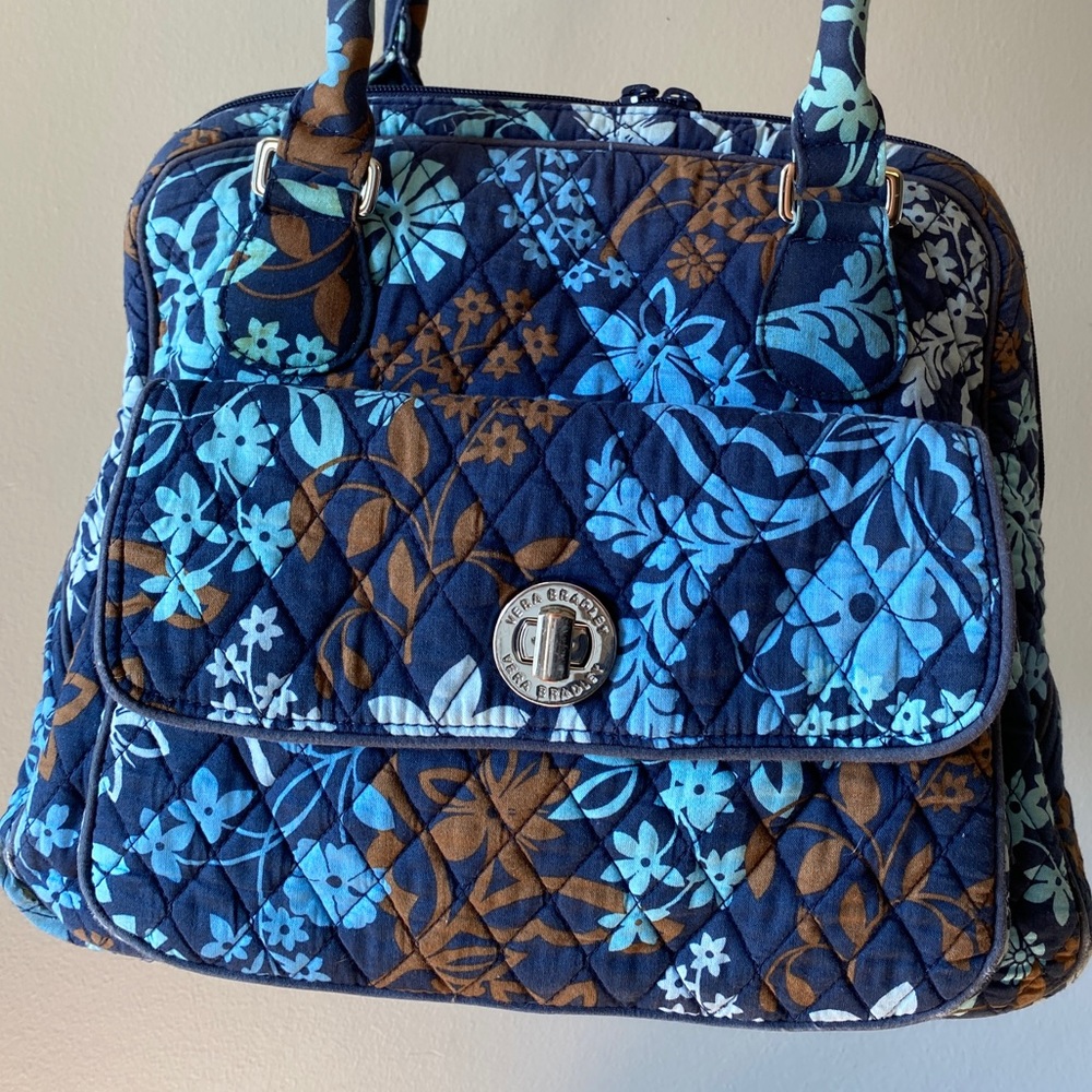 VERA BRADLEY Bowler Bag in Java Floral (Retired Pattern) - Shoulder Purse